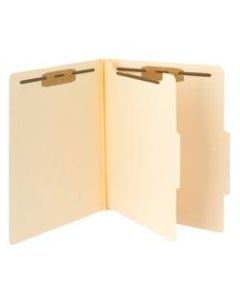 Smead Manila Classification Folders, 1 Divider, Letter Size, Box Of 10