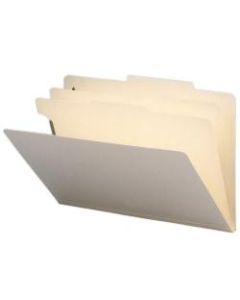 Smead Manila Classification Folders, 2 Dividers, Legal Size, Box Of 10