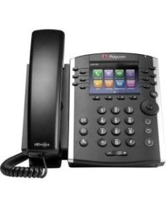 Poly VVX 411 IP Phone - Corded - Desktop - Black - 12 x Total Line - VoIP - Speakerphone - 2 x Network (RJ-45) - PoE Ports - LDAP, SIP, DHCP, SNTP, RTCP, RTP, TCP, UDP, SRTP, SDP Protocol(s)