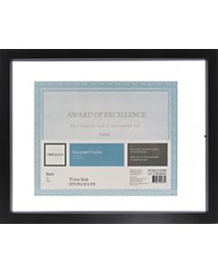 Realspace Gallery Floating Document Frame, 11in x 14in, Black