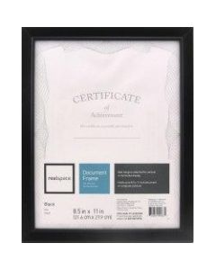 Realspace Photo/Document Frame, Cornell, 8-1/2in x 11in, Black
