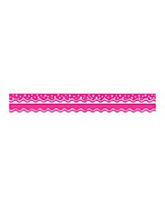 Barker Creek Scalloped-Edge Double-Sided Borders, 2 1/4in x 36in, Hot Pink, Pack Of 13