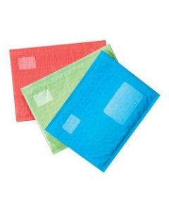 Scotch Cushioned Mailer, #5, 10 1/2in x 15in, Red/Blue/Green, Pack Of 6