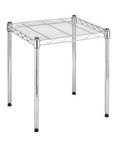 Whitmor Storage Rack - 15in Height x 15in Width x 14in Depth - Stackable, Durable - Chrome Steel - 1