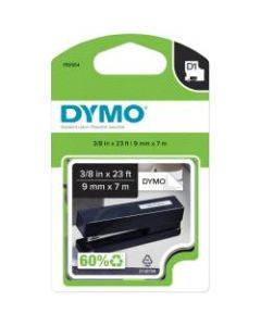DYMO D1 41913 Black-On-White Tape, 0.38in x 23ft
