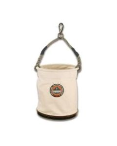 Ergodyne Arsenal 5743 Plastic-Bottom Bucket With Swivel Clip, 15in x 12-1/2in, White