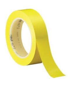 3M 471 Vinyl Tape, 3in Core, 1in x 36 Yd., Yellow, Case Of 36
