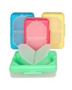 C-Line Plastic Storage Box, 8-1/4inH x 5-7/16inW x 2-7/16inD, Assorted Colors