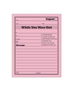 Adams "While You Were Out" Message Pads, 4 1/4in x 5 1/2in, 50 Sheets, Pink, Pack Of 12