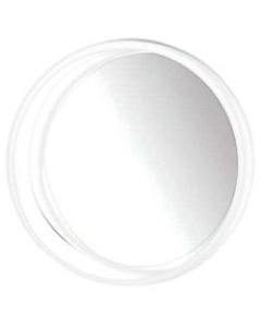 PTM Images Framed Mirror, Round Wall, 24inH x 24inW, White