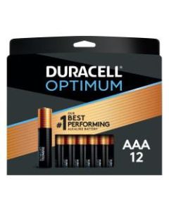 Duracell Optimum AAA Alkaline Batteries, Pack Of 12