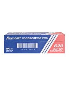 Reynolds PactivHeavy-duty 12in Aluminum Foil - 12in Width x 500 ft Length - Heavy Duty, Moisture Proof, Odorless, Grease Proof, Durable, Heat Resistant, Cold Resistant - Aluminum - Silver