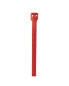 Office Depot Brand Cable Ties, 40 Lb, 8in, Fluorescent Red, Pack Of 1,000