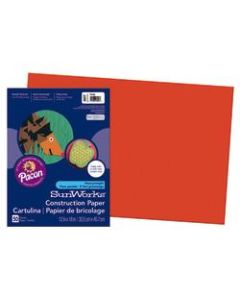 SunWorks Construction Paper, 12in x 18in, Orange, Pack Of 50