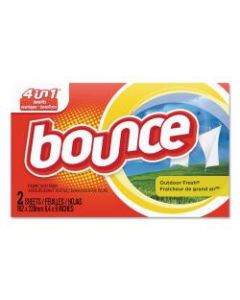 Bounce Fabric Softener Sheets, Outdoor Fresh Scent, 2 Sheets Per Box, Pack Of 156 Boxes