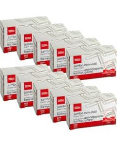 Office Depot Brand Paper Clips, 1-7/8in, 20-Sheet Capacity, Silver, 100 Clips Per Box, Pack Of 10 Boxes