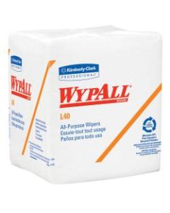 Kimberly-Clark Professional Wipers Wypall L40, 1/4 Fold, Pack Of 56