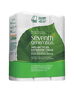 Seventh Generation 2-Ply Toilet Paper, 100% Recycled, 300 Sheets Per Roll, Pack Of 24 Rolls