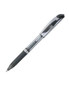 Pentel EnerGel Deluxe Liquid Gel Pen, Medium Point, 0.7 mm, Silver Barrel, Black Ink