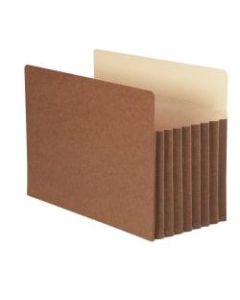 Smead TUFF Pocket File Pockets, 7in Expansion, 9 1/2in x 14 3/4in, 30% Recycled, Redrope, Pack Of 5