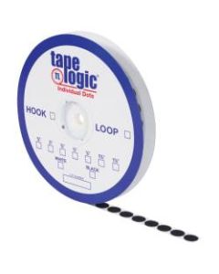 Tape Logic Sticky Back Loop Dots, 7/8in, Black, Pack of 900 Dots