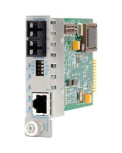 iConverter 10/100/1000 Gigabit Ethernet Fiber Media Converter SC Single-Mode 34km Module - 1 x 10/100/1000BASE-T; 1 x 1000BASE-LX; Internal Module; Lifetime Warranty