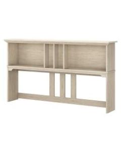 Bush Furniture Salinas Hutch for L Shaped Desk, 60inW, Antique White, Standard Delivery