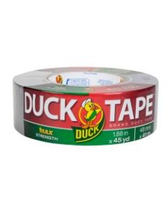 Duck MAX Strength Duct Tape - 45 yd Length x 1.88in Width - Rubber Backing - 1 / Each - Gray