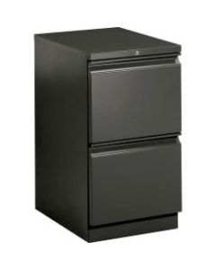 HON Brigade 15inW Lateral 2-Drawer Mobile Pedestal Cabinet, Charcoal