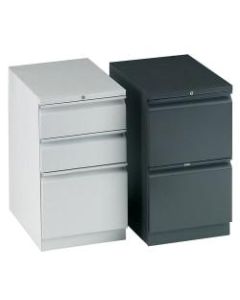 HON Efficiencies 22-7/8inD Vertical 3-Drawer Mobile Pedestal Cabinet, Light Gray