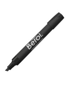Berol By Eberhard Faber 3000 Chisel-Tip Permanent Markers, Black, Pack Of 12