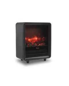 Crane Fireplace 1,500-Watt Heater, 12 1/2inH x 15inW x 7 1/2inD, Black