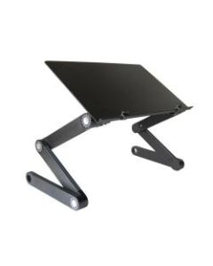 Uncaged Ergonomics WorkEZ Professional Adjustable Height Tilt Ergonomic Aluminum Laptop Stand Lap Desk - An incredible ergonomic laptop stand that cools laptops and makes computing more comfortable everywhere - at a desk, in bed, on the couch.