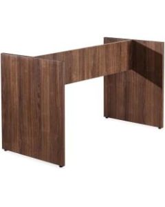 Lorell 3-Leg Conference Table Base, For 8ftW Top, Walnut