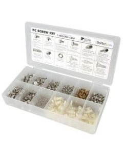 StarTech.com Deluxe Assortment PC Screw Kit - Screw Nuts and Standoffs - Assortment Of 12 Common PC Case Screws - Screw kit - Screw Nuts and Standoffs - Screw kit