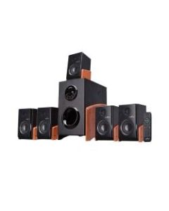 BeFree Sound BFS-475W 5.1-Channel Bluetooth Surround Sound Speaker System, 24inH x 30inW x 13-1/4inD, Black/Wood, 99595507M