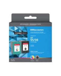 Office Depot Brand OD295-98A Remanufactured Black / Tri-Color Ink Cartridge Replacement For HP 95 / 98, Pack Of 2
