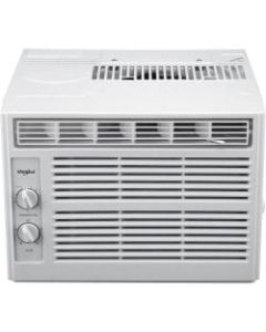 Whirlpool Window-Mounted Air Conditioner With Mechanical Controls, 12 1/2inH x 16inW x 15 5/16inD, White
