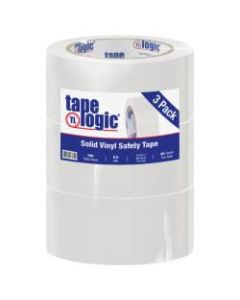 BOX Packaging Solid Vinyl Safety Tape, 3in Core, 2in x 36 Yd., White, Case Of 3