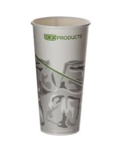 Eco-Products Double-Sided PLA Paper Cold Cups, 22 Oz, Multicolor, Pack Of 1,000 Cups