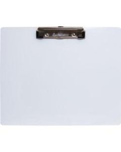 Saunders Landscape Aluminum Clipboard - 8 1/2in x 11in - Low-profile - Aluminum - White - 1 Each