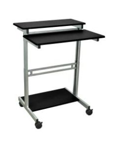 Luxor Standup Desk, 31-1/2inW, Black/Gray