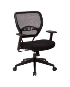 Office Star Professional Air Grid Mid-Back Mesh Chair, Black
