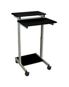 Luxor 24inW Standup Desk, Black/Gray