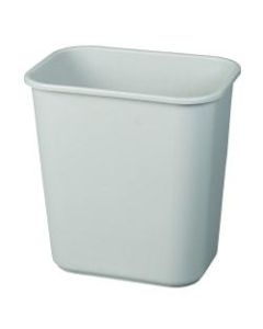 Rubbermaid Durable Rectangular Plastic Wastebasket, 7 Gallons, 15inH x 14-1/4inW x 10-1/4inD, Gray