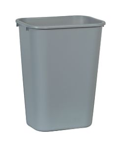 Rubbermaid Durable Polyethylene Wastebasket, 10 1/4 Gallons (38.8L), Gray