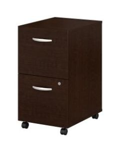 Bush Business Furniture Components 2 Drawer Mobile File Cabinet, Mocha Cherry, Standard Delivery