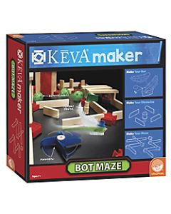 KEVA Maker Bot Maze Set, Natural Pine