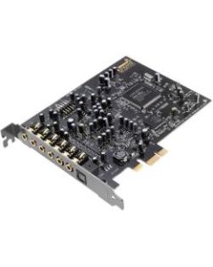 Sound Blaster Audigy RX - 24 bit DAC Data Width - 7.1, 5.1 Sound Channels - Internal - Creative E-MU - PCI Express - 106 dB - 2 x Number of Microphone Ports - 1 x Number of Audio Line In - 3 x Number of Audio Line Out