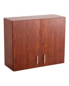 Safco Modular Hospitality Wall Cabinet, Mahogany